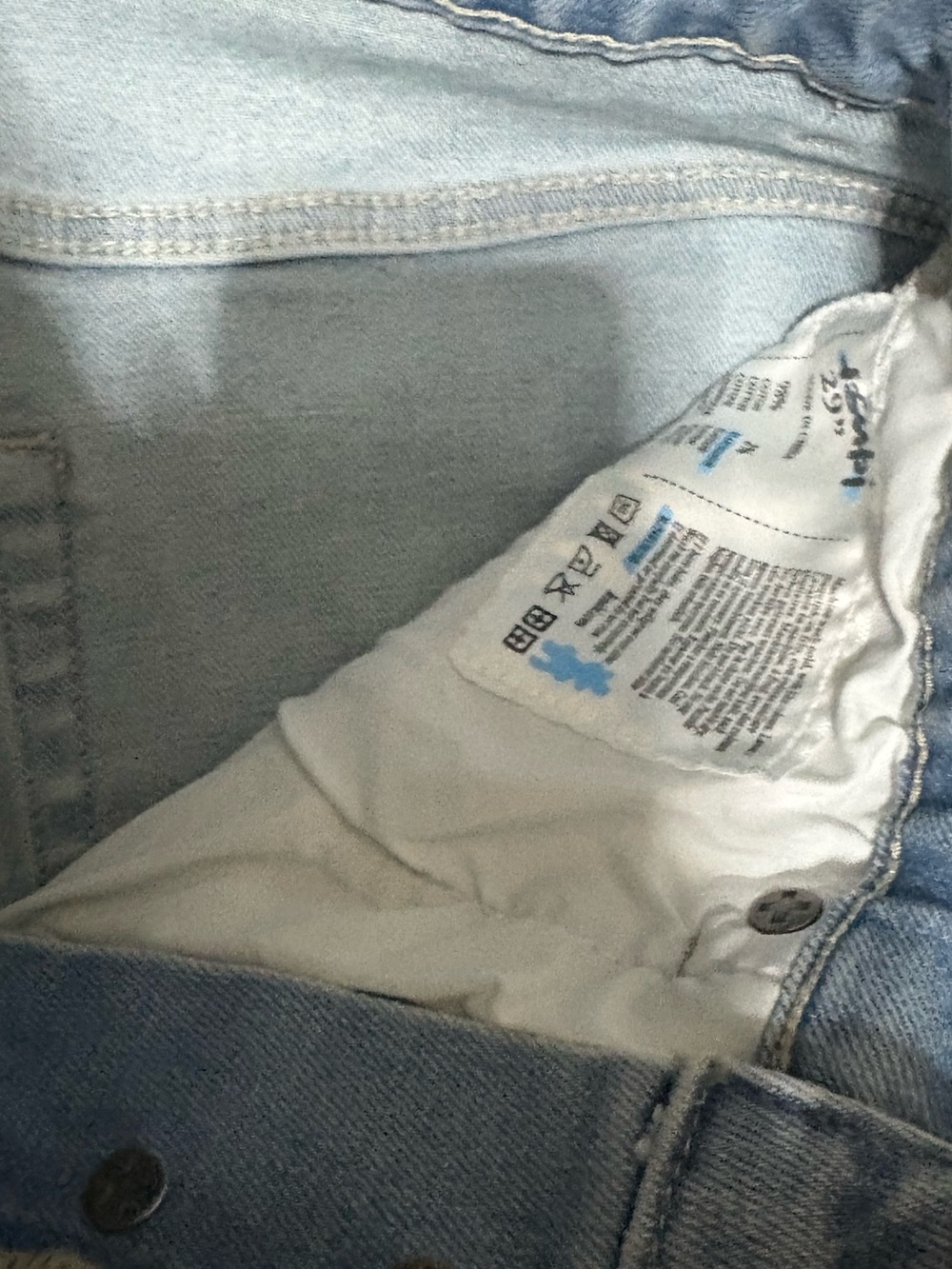 Ksubi Light Blue Denim Shorts